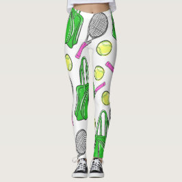 Tennis Racquet Bag Bollar Preppy Leggings