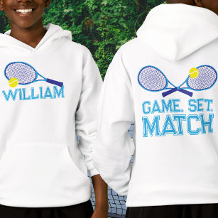 Tennis racquet och boll blue cyan-anpassningsbar t shirt