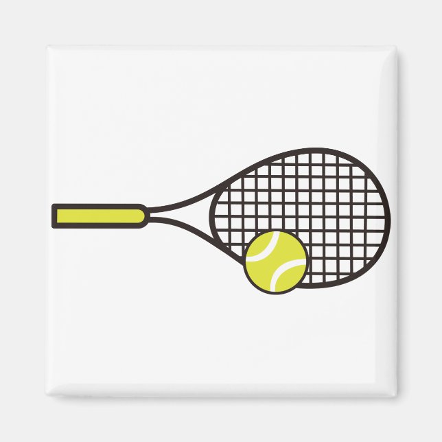 Tennis Racquet och Boll Magnet (Framsidan)