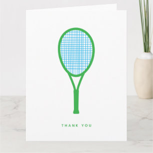 Tennis Racquet och Boll Sports Grönt Blue Tack Kort