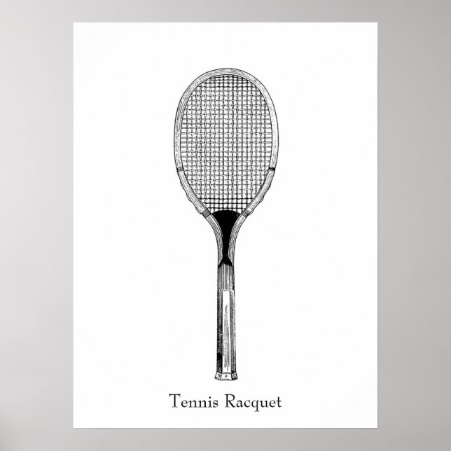 Tennis Racquet Poster (Framsidan)