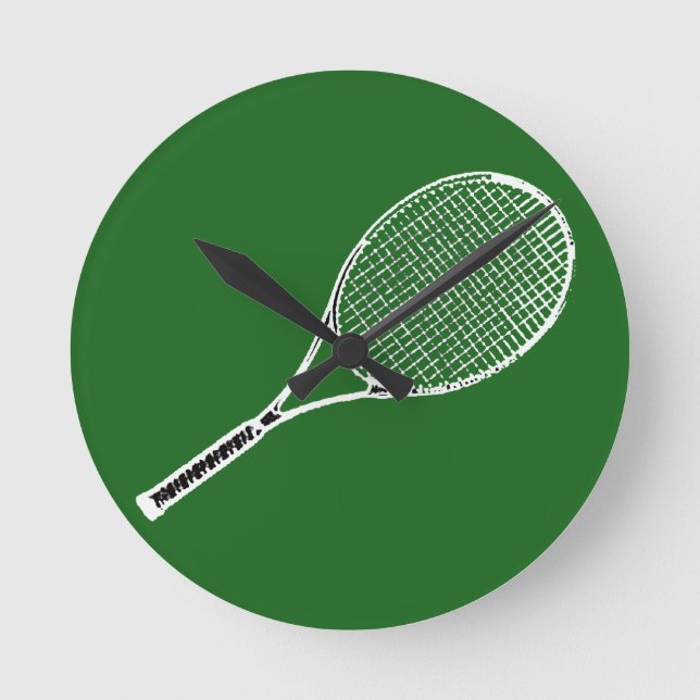 tennis racquet rund klocka (Framsida)