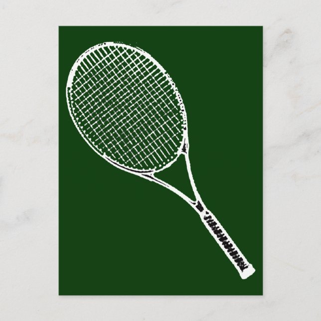 tennis racquet vykort (Framsida)