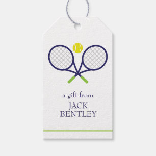Tennis Racquets Personlig Gift Märkres Presentetikett