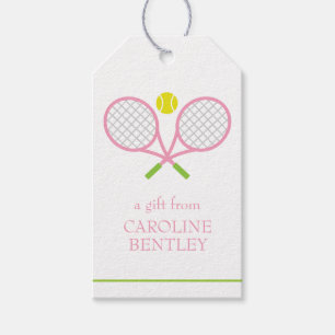 Tennis Racquets Personlig Gift Märkres Presentetikett