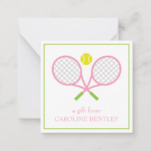 Tennis Racquets Personlig Gift-spärrkort Anteckningskort