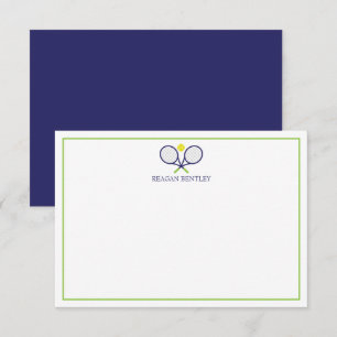 Tennis Racquets Personlig Note Cards Tack Kort
