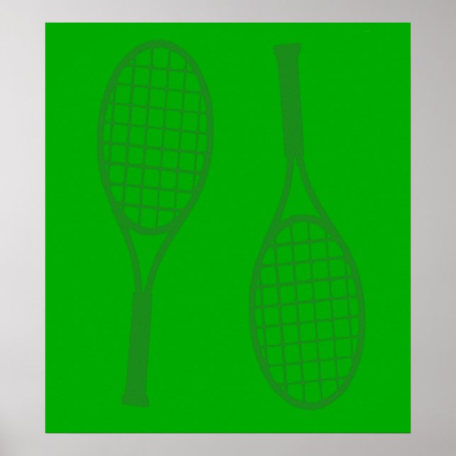 Tennis Racquets Poster (Framsidan)