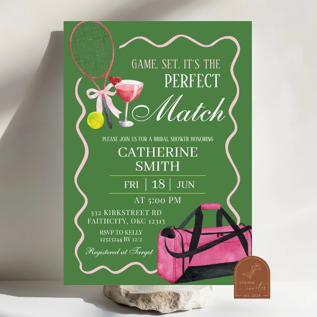 Tennis Rally och Margaritas Vuxen Birthday Inbjudningar (Skapare uppladdad)