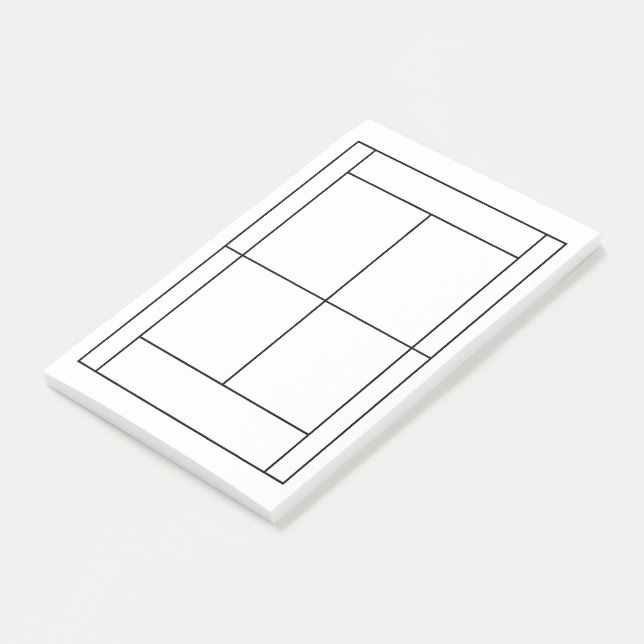 Tennis Record Post-it Notes Block (Vinklad)