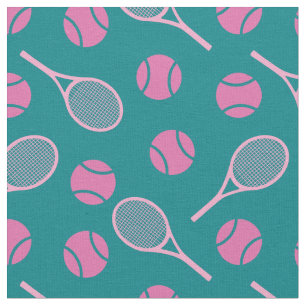 Tennis: rosa racketar - anpassade! tyg