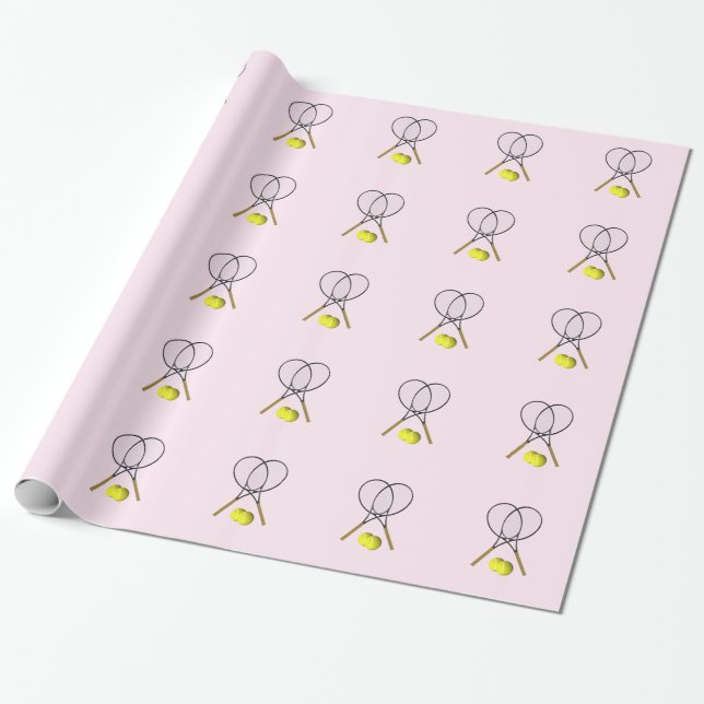 Tennis Rosa Sport Presentpapper (Utrullad)