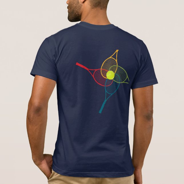 Tennis Rrackets T Shirt (Baksida)