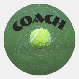 Tennis runt klistermärke
