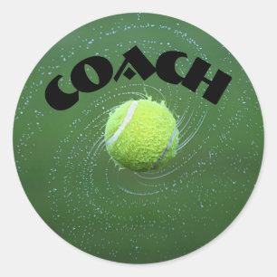 Tennis runt klistermärke