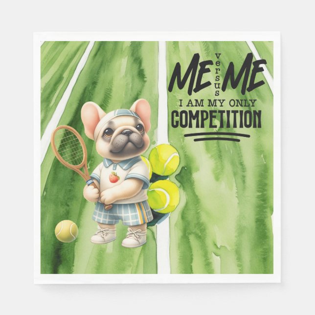 Tennis Sarcastic Funny Quotes for Party Pappersservett (Framsidan)