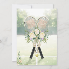 Tennis Save the date for Tennis Player wedding Inbjudningar