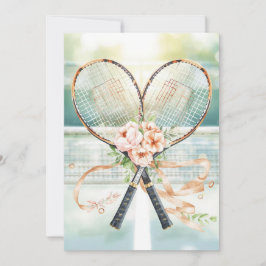 Tennis Save the date for Tennis Player wedding Inbjudningar