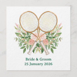 Tennis Save the date Invitation  for Wedding  Inbjudningar