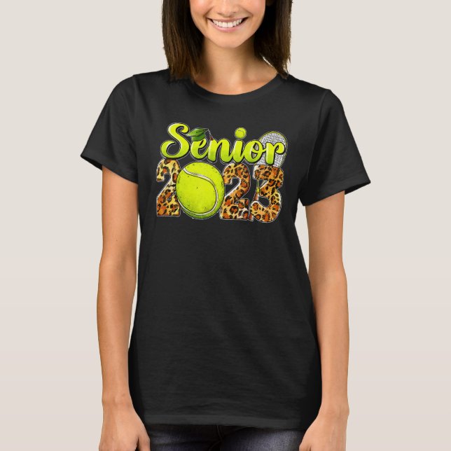 Tennis Senior 2023 Sista första dagen av hög ålder T Shirt (Framsida)