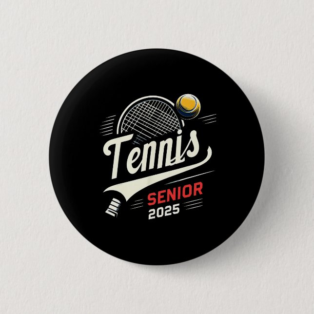 Tennis Senior 2025 Studenten Cl of 2025 Student Knapp (Framsida)