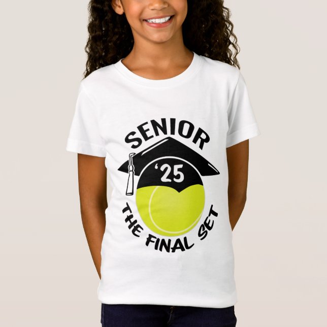Tennis Senior 2025 The Final Set Studentmössa T Shirt (Framsida)
