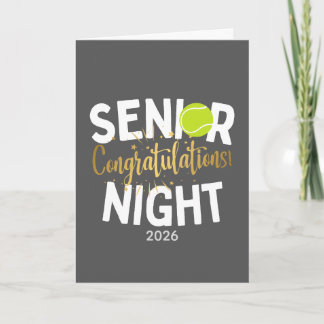Tennis Senior Night Grattis-kort Kort