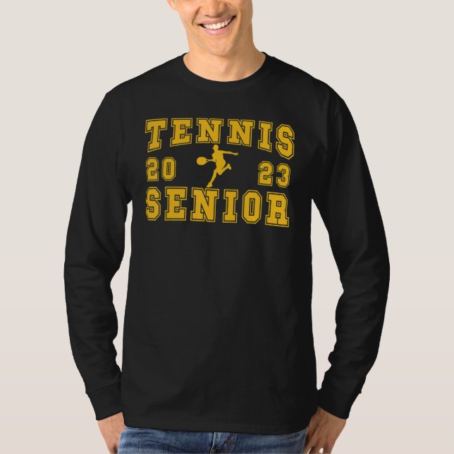 Tennis Senior Night Tennis Senior 2023 Graduation  T Shirt (Framsida)