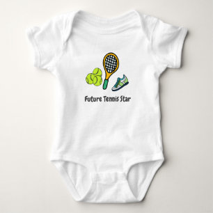 Tennis She racket boll för Future Tennis Star T Shirt