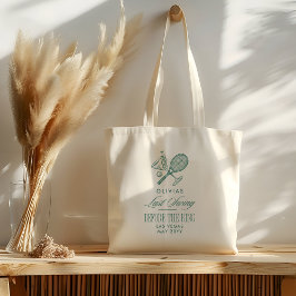 Tennis Sista Dans Innan Bröllopet Sjunger Tygkasse