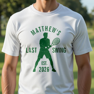 Tennis Sista Svänginnan Bröllop Sjungkar Pojkarnas T Shirt