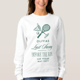 Tennis Sista Svänginnan Bröllopet Möhippa T Shirt