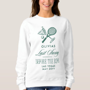 Tennis Sista Svänginnan Bröllopet Möhippa T Shirt