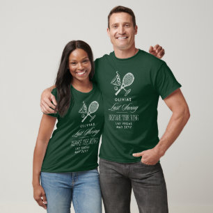 Tennis Sista Svänginnan Före Bröllopet Möhippa T Shirt