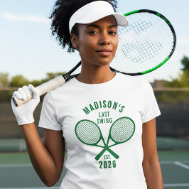 Tennis Sista Svängningen Innan Bröllopet Möhippa T Shirt
