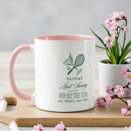 Tennis Sista svängningen innan Ring Bachelorette Mugg