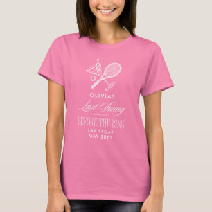 Tennis Sista Svängningen Innan Ringens Brudtärna T Shirt