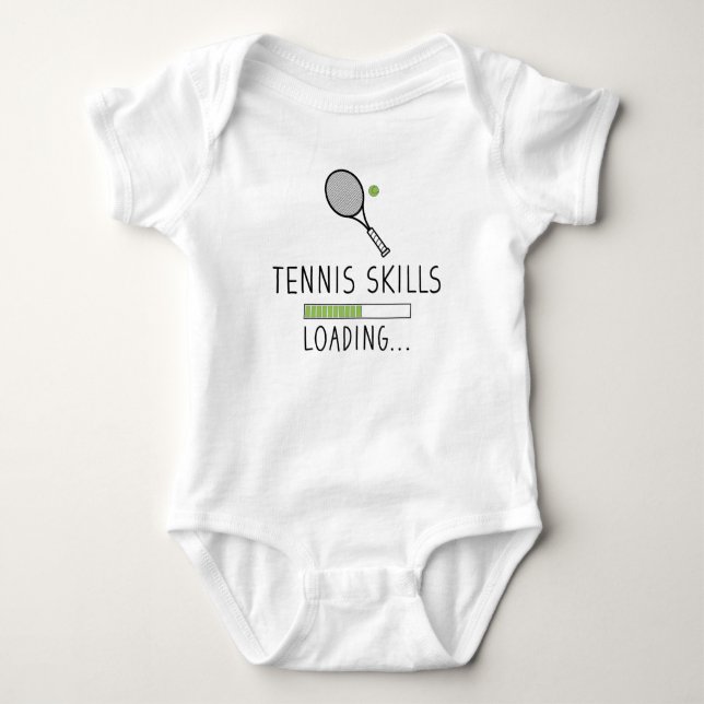 Tennis Skills Loading | Funny Tennis T Shirt (Framsida)