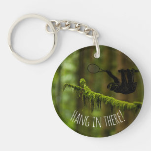 Tennis Sloth Rainforest Keychain