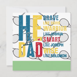 Tennis Smash : Tennis Pappa Fars dag Card Julkort