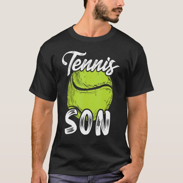 Tennis Son Manar Family Matching Set Tennis Boll P T Shirt (Framsida)