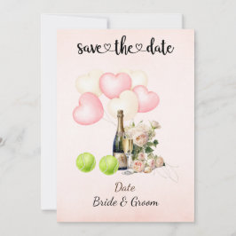 Tennis Spara inbjudan till Bröllopsfest av datum