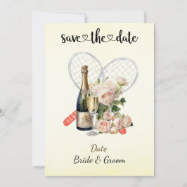 Tennis Spara inbjudan till Bröllopsfest av datum