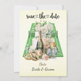 Tennis Spara inbjudan till Bröllopsfest av datum