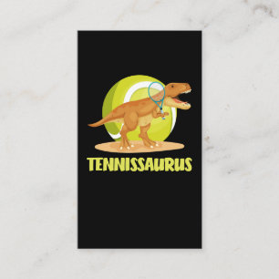 Tennis spelar Trex Funny Dino Sport Visitkort