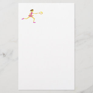 Tennis-spelare Brevpapper
