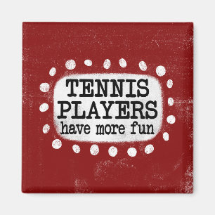 Tennis-spelare har mer Roligt-kylskåp Magnet