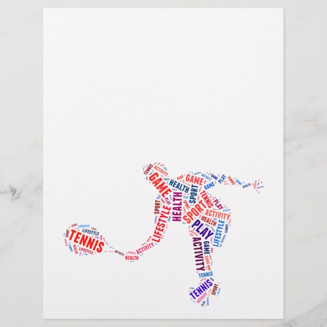 Tennis-spelare Reklamblad (Framsidan)