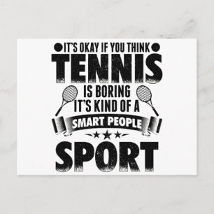 Tennis-spelare Tennis Sport Trainer Gift-idéer Vykort