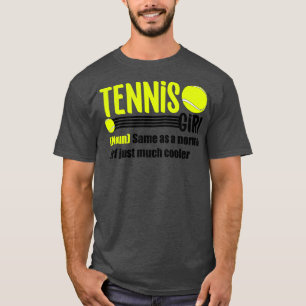 Tennis-spelargåva till flicka t shirt
